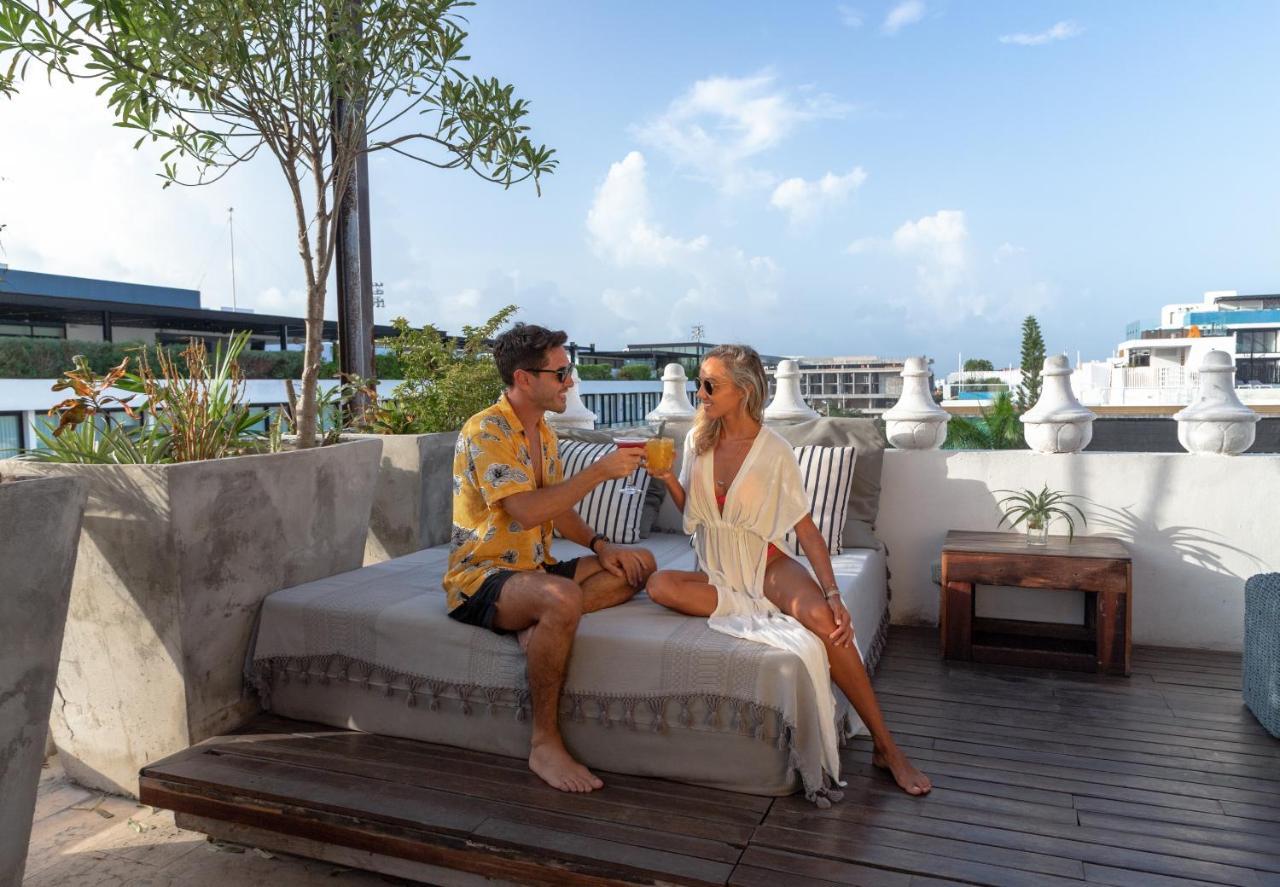 Be Playa Hotel Boutique & Rooftop Bar Playa del Carmen Exterior foto
