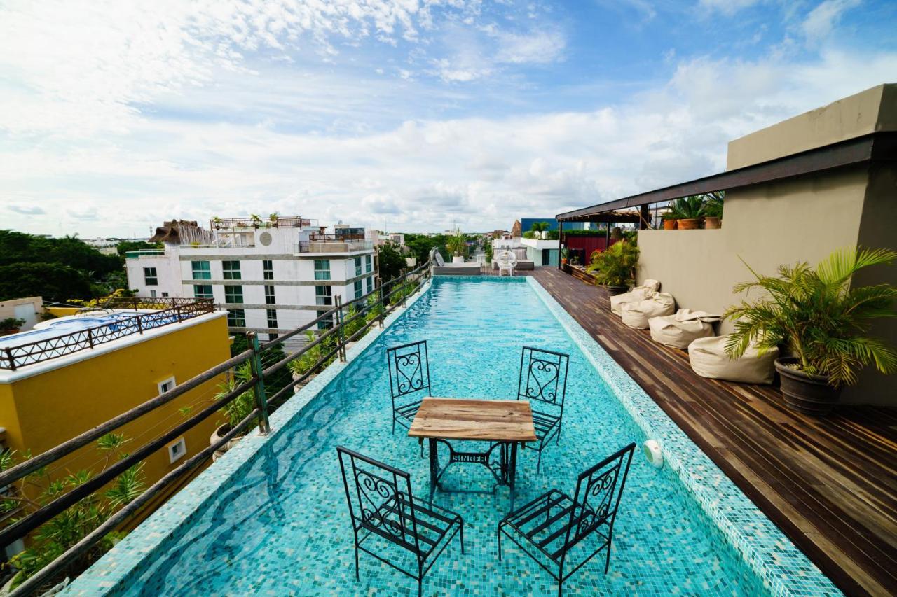 Be Playa Hotel Boutique & Rooftop Bar Playa del Carmen Exterior foto