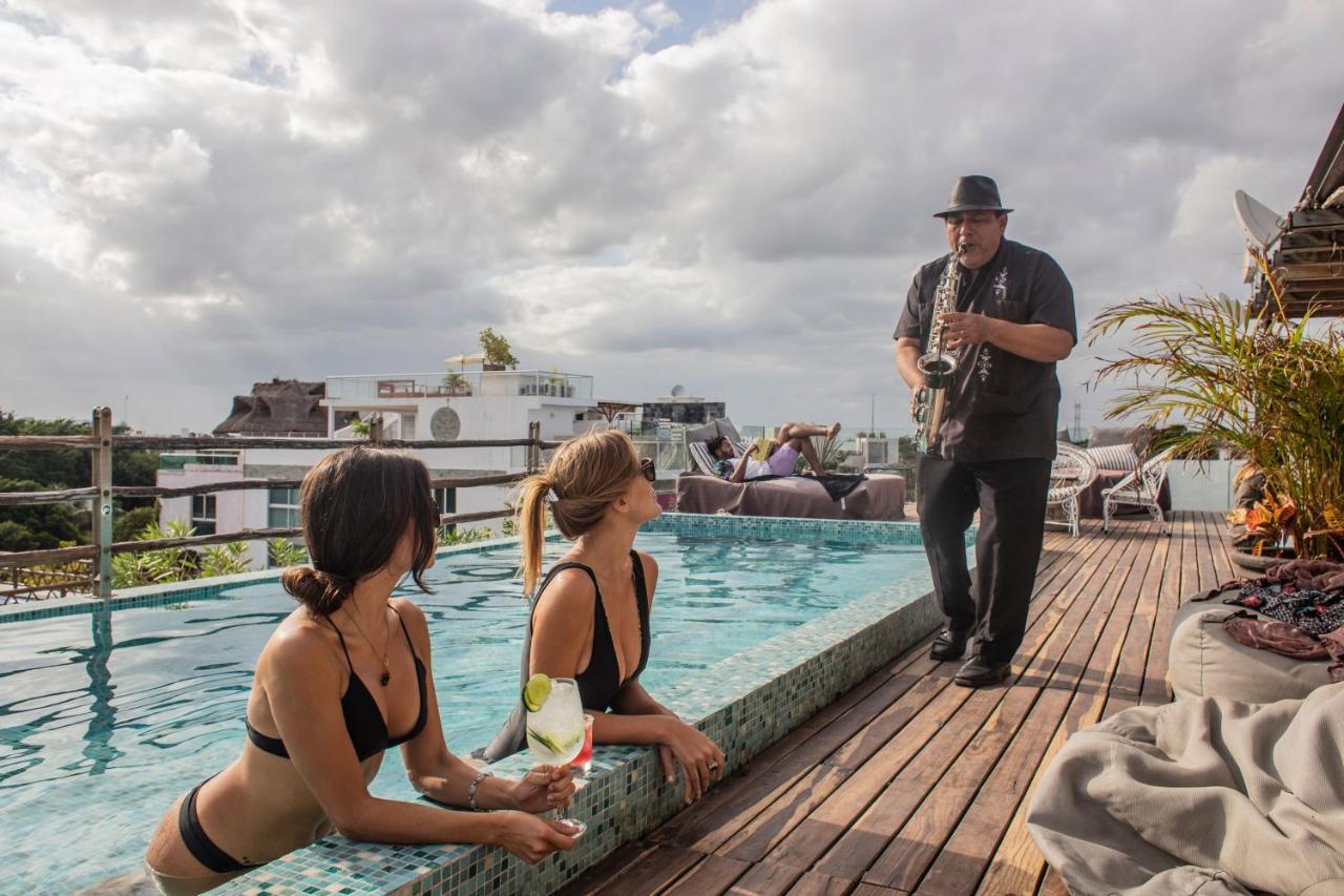 Be Playa Hotel Boutique & Rooftop Bar Playa del Carmen Exterior foto