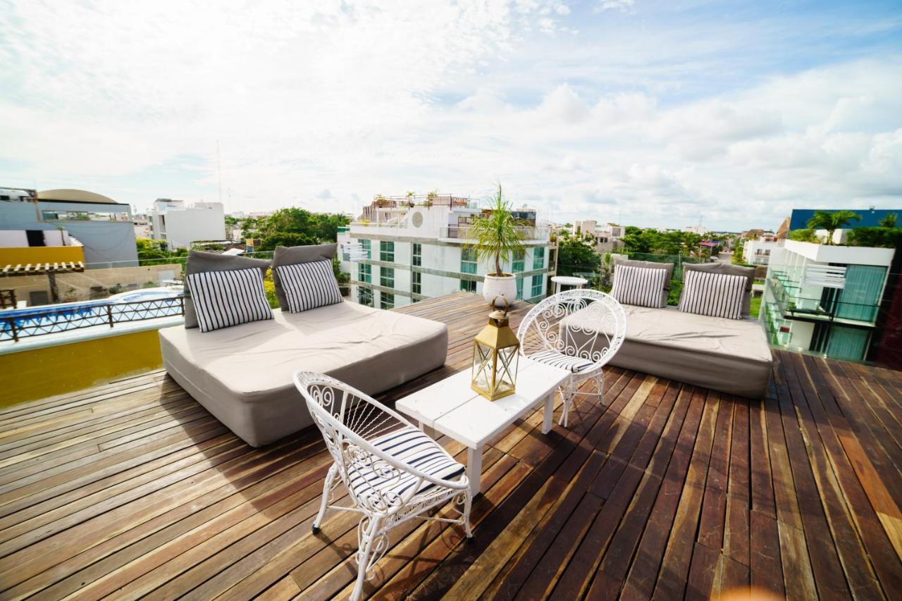 Be Playa Hotel Boutique & Rooftop Bar Playa del Carmen Exterior foto