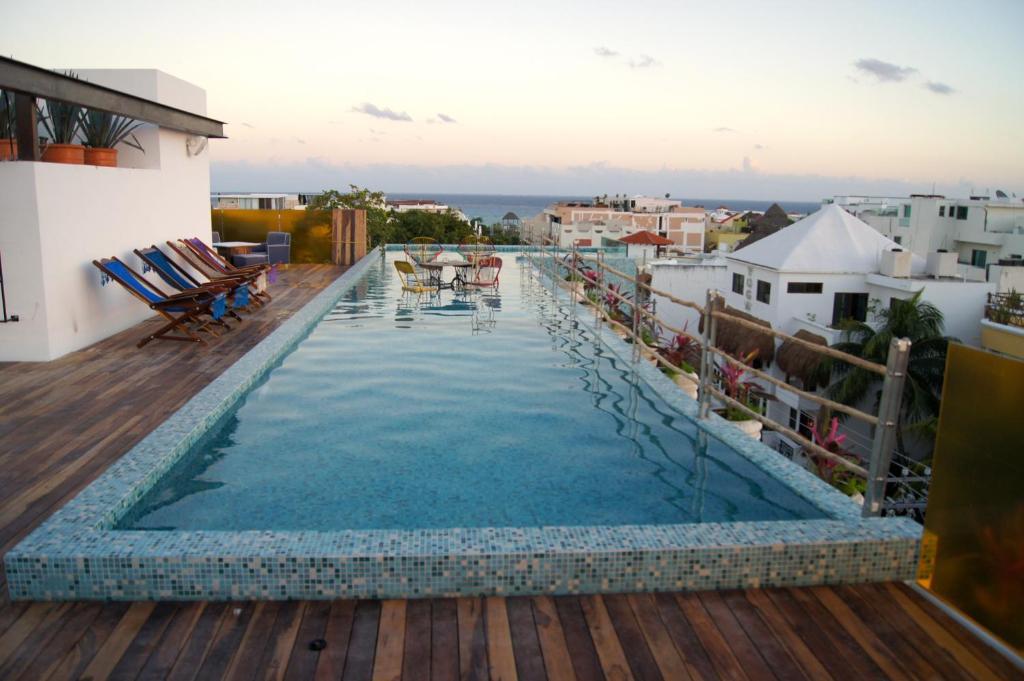 Be Playa Hotel Boutique & Rooftop Bar Playa del Carmen Exterior foto