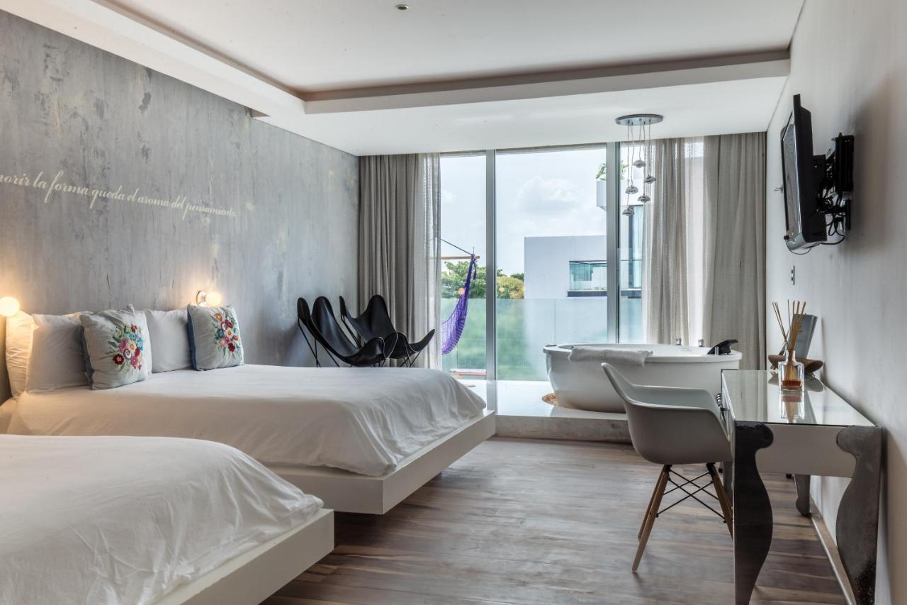 Be Playa Hotel Boutique & Rooftop Bar Playa del Carmen Exterior foto